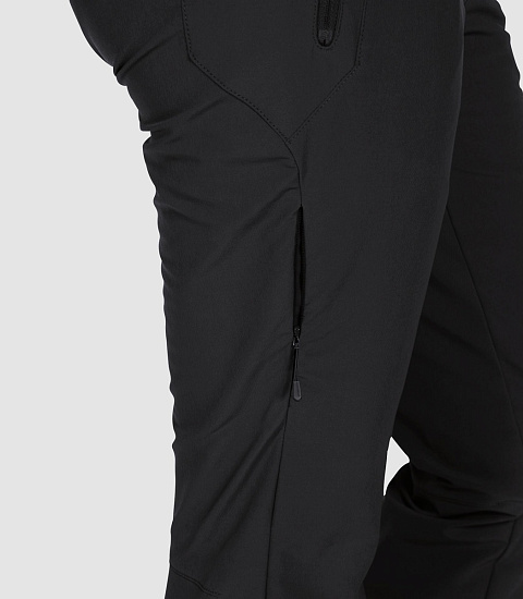 Брюки женские Jack Wolfskin Activate Thermic Long Black - Фото 4 большая