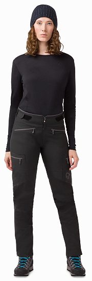 Брюки женские Norrona Trollveggen Flex1 Caviar - Фото 2 большая