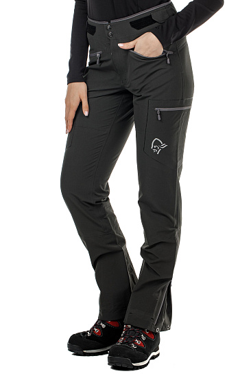 Брюки женские Norrona Trollveggen Flex1 Caviar - Фото 5 большая