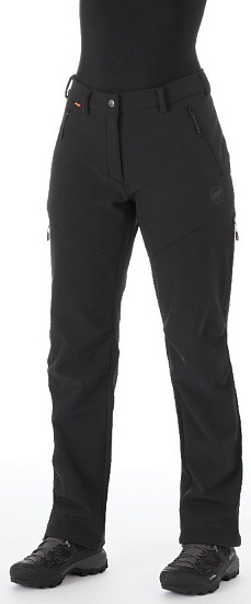 Брюки женские Mammut Winter Hiking SO Black Short - Фото 2 большая