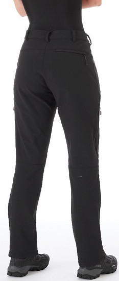 Брюки женские Mammut Winter Hiking SO Black Short - Фото 3 большая