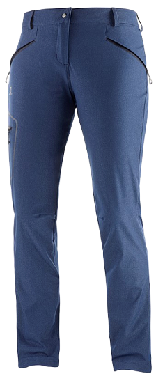 Брюки женские Salomon Wayfarer As Straight Navy - Фото 1 большая