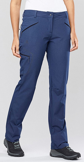 Брюки женские Salomon Wayfarer As Straight Navy - Фото 2 большая