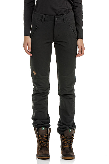 Брюки женские Fjallraven Oulu Black - Фото 2 большая