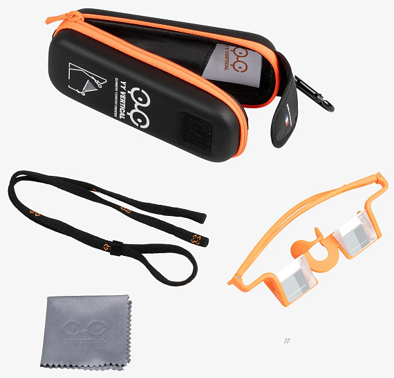 Очки для страховки YY Vertical Plasfun Evo Orange - Фото 5 большая