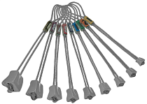 Закладки Rock Empire Alu Nuts Set