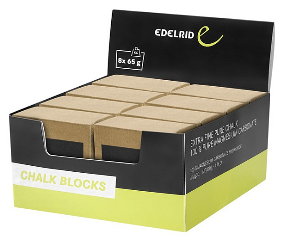 Магнезия Edelrid Chalk Block II Snow (65гр) - Фото 1 большая