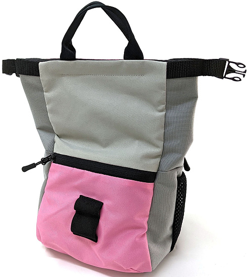 Мешок для магнезии боулдеринговый First Try Grey/Pink/Grey - Фото 2 большая