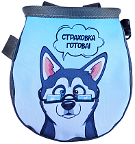 Мешок для магнезии Boulder Monsters 110326 Страховка готова (принт) Серый