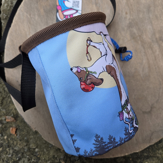 Мешок для магнезии Boulder Monsters 110326 Пёс-скалолаз (принт) - Фото 5 большая