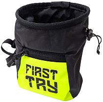 Мешок для магнезии First Try Малый 111125 Лайм/Чёрный/Чёрное Лого