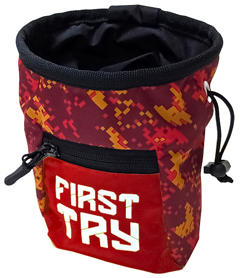 Мешок для магнезии First Try Малый 111125 Красный/Красный Пиксель - Фото 1 большая