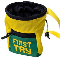 Мешок для магнезии First Try Малый 111125 Зелёный/Жёлтый