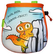 Мешок для магнезии Boulder Monsters Ноги…Ноги…Главное - хвост Оранжевый (принт)