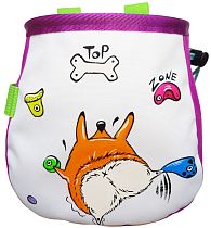 Мешок для магнезии Boulder Monsters Корги и ТОР + карман Сиреневый