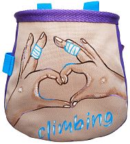 Мешок для магнезии Boulder Monsters I Love Climbing Фиолетовый