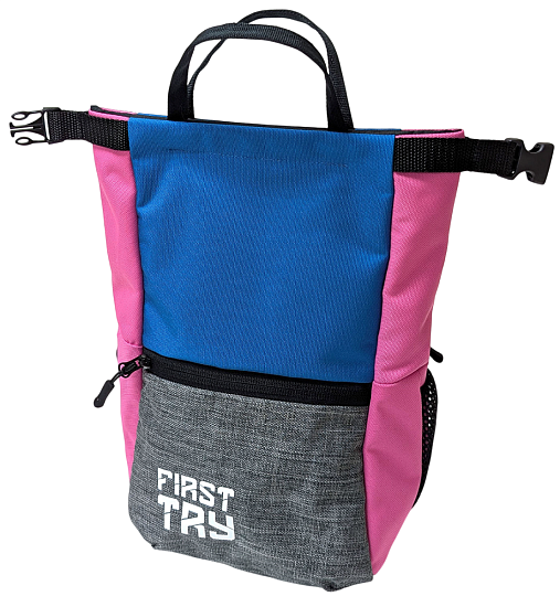 Мешок для магнезии First Try Большой 71125 L Серый/Синий/Розовый - Фото 1 большая