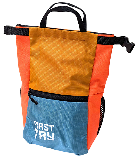 Мешок для магнезии First Try Большой 71125 L Голубой/Морковный/Оранжевый - Фото 1 большая