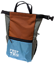 Мешок для магнезии First Try Большой 71125 L Голубой/Коричневый/Серый