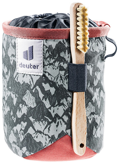 Мешок для магнезии Deuter Gravity Chalk Bag I Redwood Scratches-Graphite - Фото 3 большая