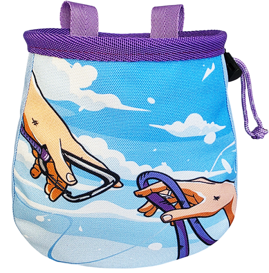 Мешок для магнезии Boulder Monsters 110326 Ренессанс (принт) Голубой - Фото 1 большая