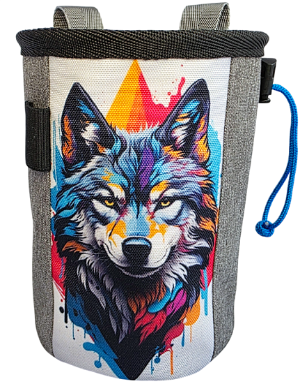 Мешок для магнезии Boulder Monsters 110326 Волк (принт) - Фото 1 большая