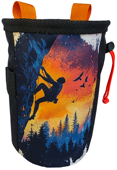 Мешок для магнезии Boulder Monsters 110326 Скалолазный сезон (тубус) (принт) - Фото 1 большая