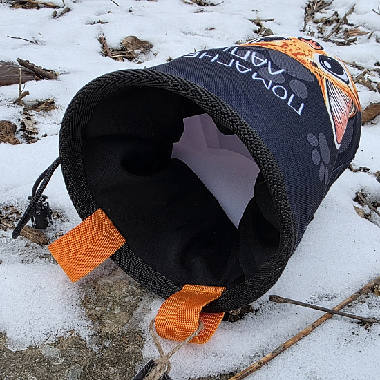 Мешок для магнезии Boulder Monsters 110326 Рыжий кот (принт) - Фото 3 большая