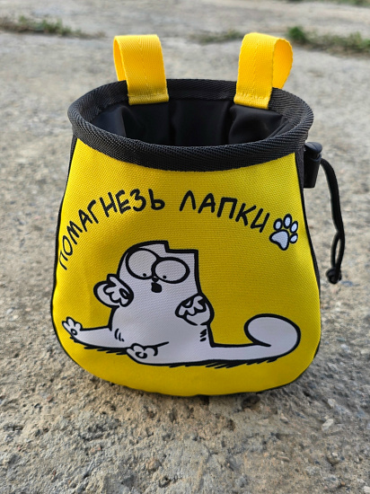 Мешок для магнезии Boulder Monsters 110326 Помагнезь лапки!!! (принт) - Фото 2 большая