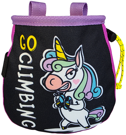 Мешок для магнезии Boulder Monsters 110326 Единорожка (принт) Сиреневый - Фото 1 большая