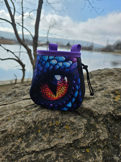 Мешок для магнезии Boulder Monsters 110326 Глаз дракона (принт) - Фото 2 большая