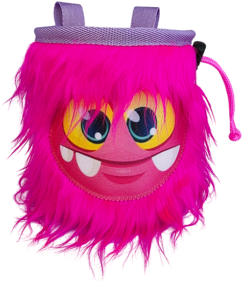 Мешок для магнезии Boulder Monsters 110326 Монстряш (Монстрик меховой) Розовый - Фото 1 большая