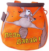 Мешок для магнезии Boulder Monsters Белка Лезь Давай Оранжевый
