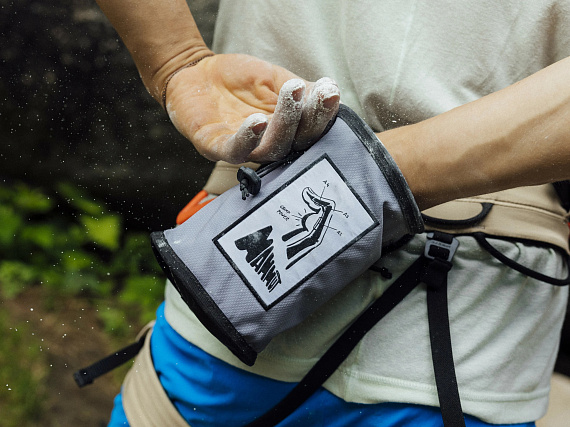 Мешок для магнезии Mammut Gym Print Chalk Bag Alloy - Фото 3 большая