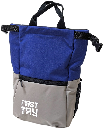 Мешок для магнезии First Try Большой 240725 L Серый/Синий - Фото 1 большая