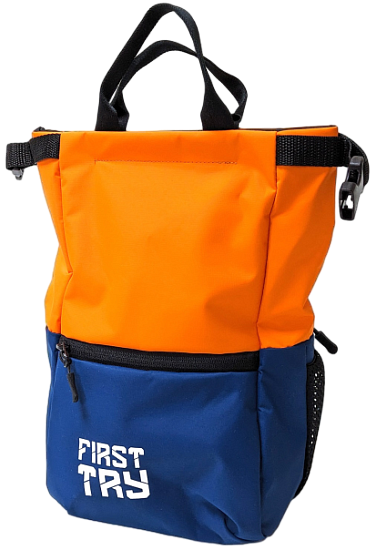 Мешок для магнезии First Try Большой 240725 L Синий/Оранжевый - Фото 1 большая