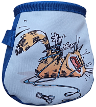 Мешок для магнезии Boulder Monsters Кот и веревка Синий