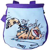 Мешок для магнезии Boulder Monsters Кот и веревка Фиолетовый