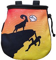 Мешок для магнезии Boulder Monsters WTF  красный (принт)