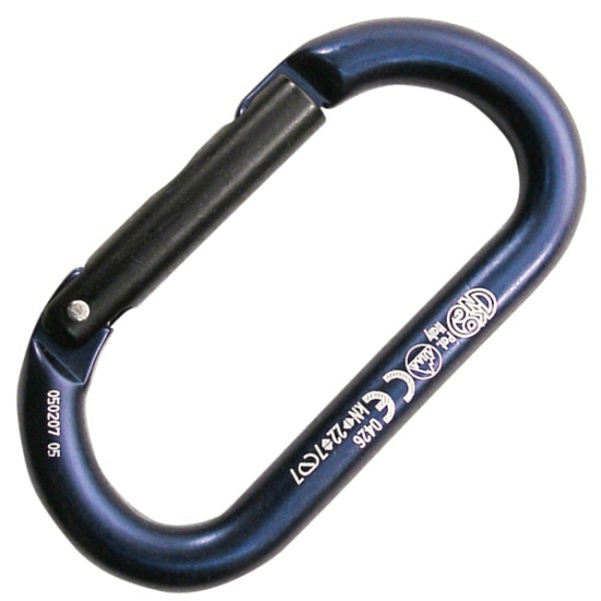 Карабин Kong Oval Alu Straight Gate Red - Фото 2 большая