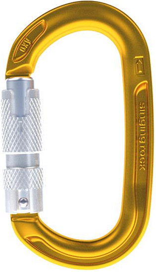 Карабин Singing Rock OXY Triple lock Gold - Фото 1 большая