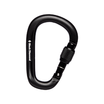 Карабин Black Diamond Pearlock Screwgate Black