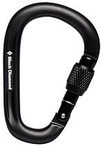 Карабин Black Diamond Pearlock Screwgate Black