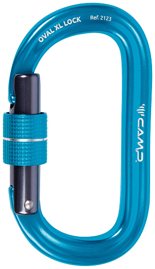Карабин C.A.M.P. Oval XL Lock Blue - Фото 1 большая