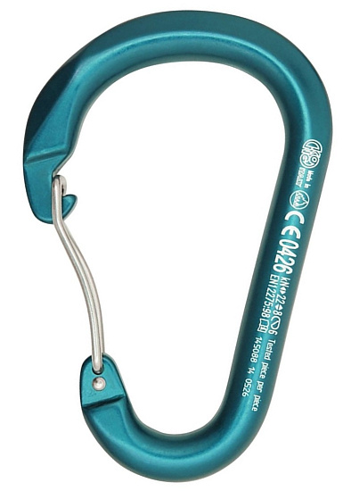 Карабин Kong Paddle Wire Gate Anod Cyan - Фото 1 большая