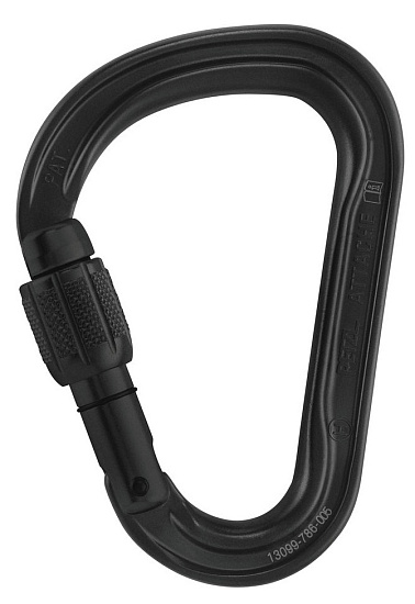 Карабин Petzl Attache Black - Фото 2 большая