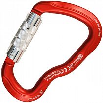 Карабин Kong Ferrata Twist Lock Anod Red/Polished/Polished