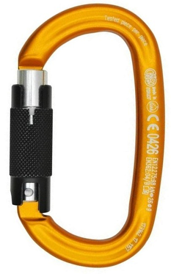 Карабин Kong Ovalone Alu Screw Orange/Black/Orange - Фото 1 большая