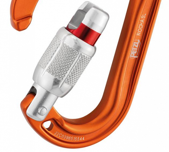 Карабин Petzl Rocha Orange - Фото 4 большая