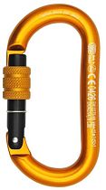 Карабин Kong Oval Alu Classic Screw Orange/Black/Orange